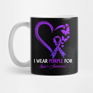 I Wear Purple For Lupus Awareness Survivor Warrior Mug